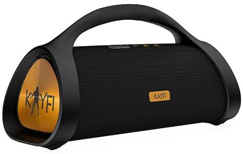 Kayfi Enceinte Bluetooth Portable 260, 60W RMS, IPX7 Étanche, Autonomie 25h, Noir