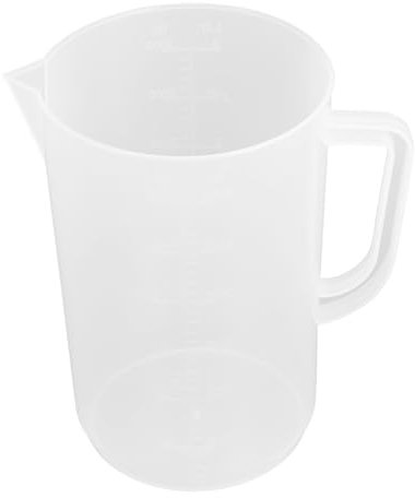 Vaguelly Bicchiere Misuratore Olio in Plastica da 3000ml Superficie Graduata e Manico Ergonomico per Misurazioni Precise e Versatilità in Cucina