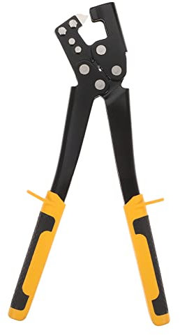 PartyKindom Pinza Crimpatrice Heavy Duty per Installazione Keel Strumento Ergonomico per Fissaggio e Cartongesso per Decorazione e Costruzione Strutture