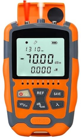 Tester per cavi in ​​fibra ottica, AUA-M70/50 4 In1 Mini Misuratore Di Potenza Ottica Localizzatore Visivo Guasti Test Cavi Di Rete Tester For Fibra Ottica 10mw 30mw Elevata stabilità(AUA-M70 10KM)