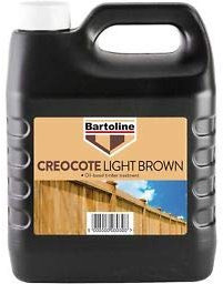 2X Bartoline Creocote Light Brown 4 Litre