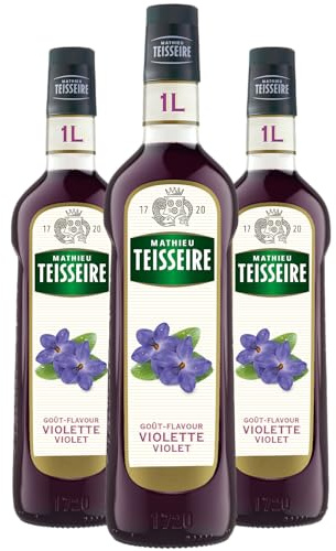 Teisseire Sirup Set Veilchen (Violette) - 3 x 1 L