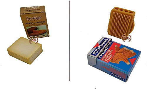 Gomma abrasiva per pulizia rimozione macchie da prodotti in camoscio e nubuk, Tipologia: Per abbigliamento, Marca: Pulirenna