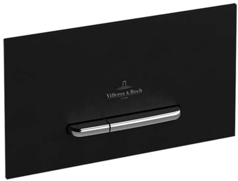 V&B WC-Betätigungsplatte ViConnect 300G 25,3x14,5x2cm, Glas, Glossy Black