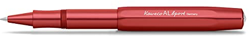 Kaweco AL SPORT Rollerball Deep Red I Gel- / Kugelschreiber aus hochwertigem Aluminium mit Keramikkugel I Edler Kuli in Rot I 23 g Tintenroller mit 0.7 mm Mine I Seidenglänzender Gelroller 13 cm