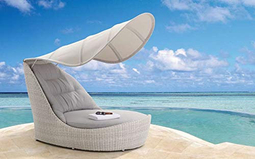 Strandkorbwerk Shell Sunlounger Gartenliege Harkers Island Wash Sonnenliege Garten Liege