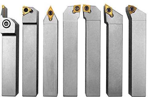 PAULIMOT Drehmeißel-Set mit Wendeplatten, vernickelt, 16 mm, 7-teilig