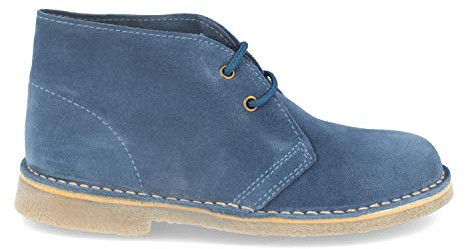 shoes&blues.es 46923-Botas Desierto Safari para Mujer y Hombre con Piel Serraje, Suela Crepe Antideslizante y Cordones. Comodas, practicas e Ideales para Otono-Invierno.. Talla 38 Jeans