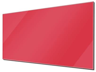 banjado Glas Magnettafel (100 x 50cm) - Magnetwand Glas - Magnetpinnwand als Memoboard - Pinnwand Magnettafel Küche, Büro, Kinderzimmer - Feuerrot
