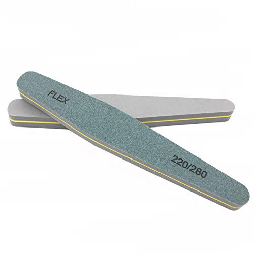 TOSSPER Lima De Uñas 2pcs / Eva Diamante Herramientas De Arte De Uñas Archivo De Búfer Lijado Profesional De Manicura Pedicura Tampón para Pulir De Grano 220/280
