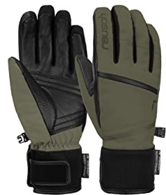 Reusch Skihandschuhe für Damen | extra warm & Winddicht mit Ziegenleder | wasserabweisende & atmungsaktive Winterhandschuhe mit Softshell, für Ski, Outdoor & Freizeit, Größe 6-8,5, Tessa STORMBLOXX