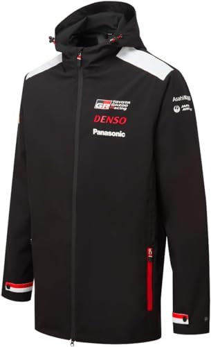 Toyota Gazoo Racing WRT Team Leichte Regenjacke – Rallye-Weltmeisterschaft – Offizieller Merchandise-Artikel – Schwarz/Rot/Weiß