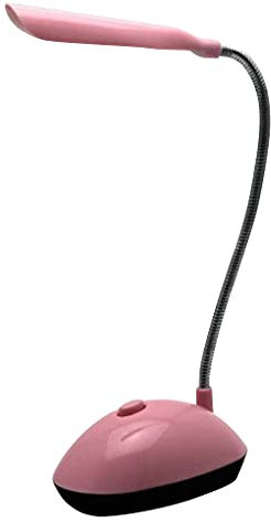 HIFFEY Desk Lamp 1PC Table Lamp LED Desk Lamp Light Reading Book Lights Reading Lamp Desk Lights AAA Battery (Not Include) (Color : Pink)