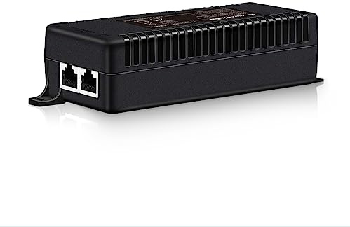 Iniettore PoE fino a 60 W, adattatore PoE 2,5 Gigabit per telecamere IP e telefoni VoIP Distanza di rete fino a 100 m. Alimentazione PoE conforme IEEE 802.3af Desktop Plug & Play Certificato UL
