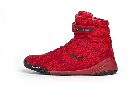 Everlast Elite V2 Red 6 boxningsskor: Din ultimata träningskompanjon för excellens och hållbarhet boxningsskor, Elite 2 skor, träningsskor, Röd, 38 EU