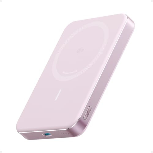 Anker MagGo Flache magnetische Powerbank 10000mAh Qi2 15W | Tragbar, MagSafe-kompatibel, ergonomisches Design, für iPhone 15/16/17 Serie, AirPods und mehr