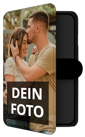 PhotoFancy® - Samsung Galaxy S24 Hülle mit Foto Personalisieren - Handyhülle selbst gestalten (Flipcase)