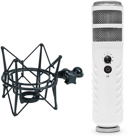 Rode Podcaster Microphone haut-parleur USB avec araignée Keepdrum MS090B Noir