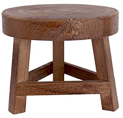 CAKEEYUM Wood Plant Stand Indoor Plant Pot Stand Mini Round Wooden Stool for Flower Holder Home Decor Wood StandWooden Stool Pot