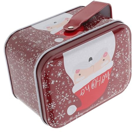WATIIFUFU Vintage Metal Cookie Tin Box Creative Packaging for Holiday Treats As Christmas Box Filler