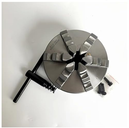 Zilynhom K13-160 6-Backen-Drehfutter | 160 mm gehärtetes CNC-/Metall-Drehfutter | Unabhängige Backe für dünnwandige Komponenten und Schneidwerkzeuge | Max. 2500 U/min