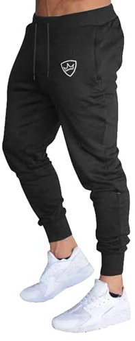 Pantalon Slim Fit à Cordon de Serrage pour Hommes Jogging Bottoms Elastique Pantalon de Sport Survetement Trousers Leggings Streewear Gym Fitness