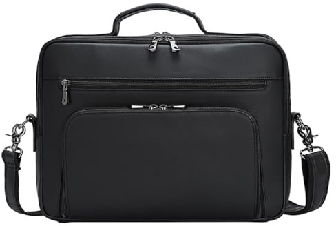 Valigetta in pelle per uomini, borsa da viaggio da viaggio d'affari