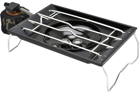 Poele De Camping Portable - Barbecue Portable Anti-Vent | Cuisinière Extérieure Multifonctionnelle Légère, Accessoires De Cuisine Brûleur Pour Randonnée Pour Camping-Car, Voyage, Camping