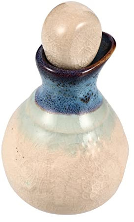 TOPPERFUN Bouteille D’huile Essentielle Bouchon 100 Ml En Céramique Blanche Goutte à Goutte Décorative Pour Aromathérapie Domicile Bureau