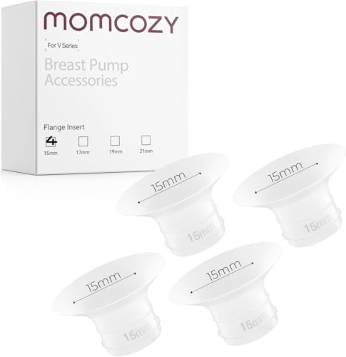 Momcozy Original V1 Pro/V2 Pro Breast Pump Replacement Accessories,Flange Insert 15mm Only for Momcozy V1 Pro/V2 Pro 4PCS