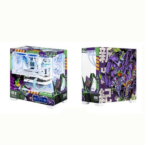 Cajas De Computadora, Caja De Juegos De PC De Torre Media M-ATX/ATX/ITX - Puerto Frontal De E/S USB 3.0/Tipo C - Vista Panorámica De 270° - Panel De Vidrio Templado - Personalización Privada