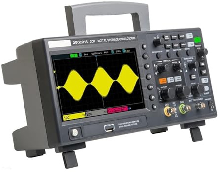 AIRUIXI Digital Oscilloscope 2 Channels 150MHz Osciloscópio 25MHz Signal Generator Voltmeter Frequency Meter(DSO2D15)