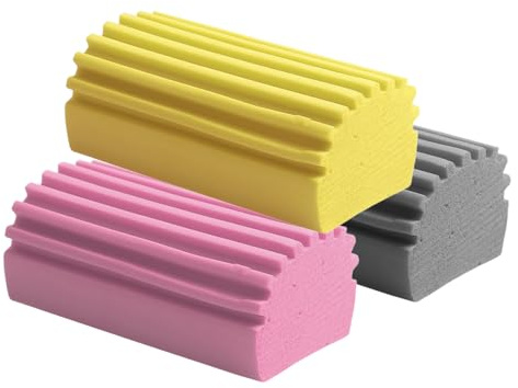 Paquete de 3 plumeros de vapor húmedos, reutilizables, para limpiar zócalos, rejillas de ventilación, ventiladores de techo y otros productos de limpieza del hogar