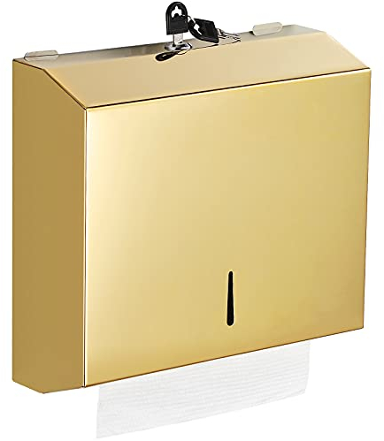 Dispensador de Toallas de Papel para Montaje en Pared, dispensador de Toallas de Papel de Mano multipliegue, Soporte de pañuelos de Acero Inoxidable