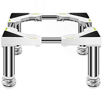 Anti-Noise Washing Machine Base Machine Base Stand Refrigerator Holder Bracket 17.71-25.59in Adjustable Washing Stand for Tumble Dryers Cookers Fridges Freezers (4/8/12feet)(4 feet14-17cm)