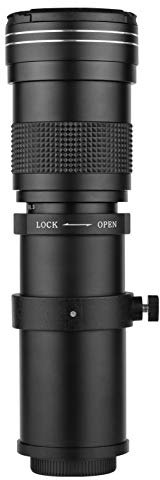 Andoer Camera MF Super Telephoto Zoom Lens F/8.3-16 420-800mm T Mount with Adapter Ring Universal 1/4 Thread Replacement for Canon EF-Mount Cameras EOS 80D 77D 70D 60D 60Da 50D 7D 6D 5D T7i T7s T6s