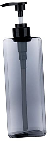 Bottiglia di per doccia da bancone per bagno di lusso con dispenser di sapone, 1000 ml grigio