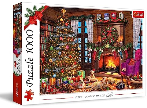 Trefl - Puzzle 1000 Teile Weihnachten Steht vor der Tür Klassische Puzzles