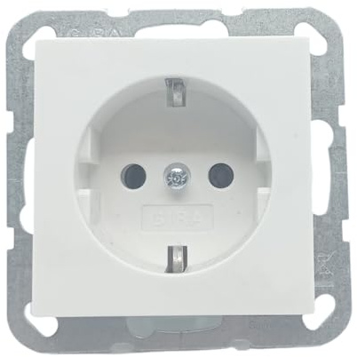 GIRA 446627 Steckdose reinweiß seidematt System 55 IP20