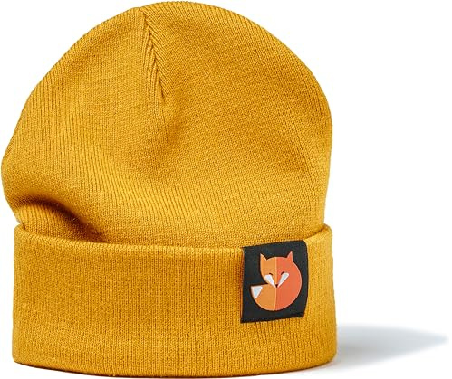 Berretto lavorato a maglia: volpe – berretto in lana – berretto invernale/berretto lungo / cappello/berretto marinaio / unisex uomo donna outdoor cappello regalo, senape, Taglia unica