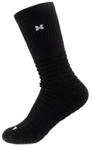 PICSIL Chaussettes de sport, idéales pour la course à pied, fitness, paddle, cyclisme, basket-ball, crosstraining, sport (FR/ES, Numérique, 37, 41, Taille normale, Taille normale, Noir)