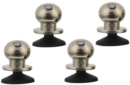 Gatuida Touchscreen Joysticks Gaming Trigger mit Joystick für Handy, 2 Paar | Smartphone und Tablet, Silikon Saugnapf Design, Kupfer und Silikon, Silber