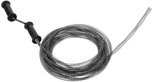 sourcing map Drain Augers 33 Ft Manganese Steel Flexible Plumbing Auger Hair Drain Cleaner Tool Toilet Auger Clog Remover Tool for Kitchen Bathroom Shower Sink Toilet Bathtub, Black