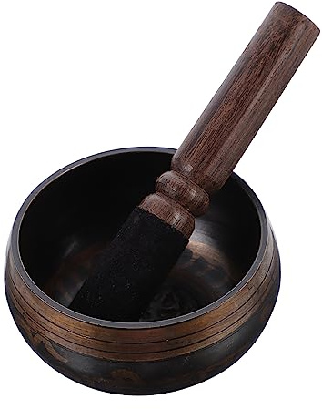 4 Sets Buddha-Klangschale, Kristall-Mini-Vorbereitungsschalen, buddhistische Wassergabeschale, Buddhismus-Versorgung, Tischdekoration, Gebet, Nepal, handgefertigte Schale, Singschale, Geschenk, Kup