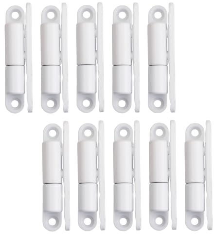 SOTECH 10 pezzi Cerniere per porte Cerniera a vite 15 x 83 mm Cerniera di rinnovo per porte interne da avvitare (acciaio bianco)
