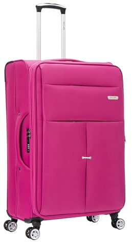 Large Suitcase 29 Super Lightweight Luggage 20% Expandable 4 Wheels Spinner Soft Shell Check in Luggage for 23kg