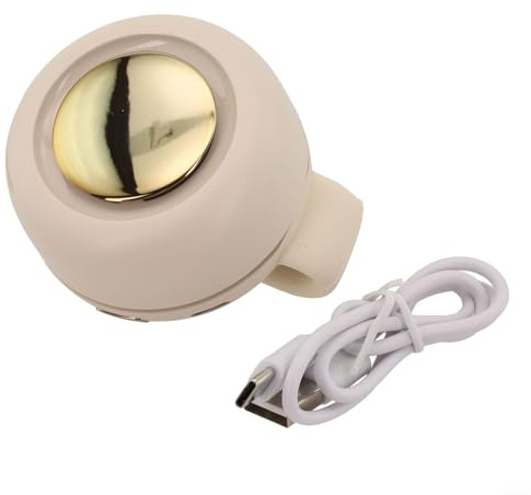 FUBESK Tragbarer Ventilator mit Clip, 360° drehbar, kühle Brise, 3 einstellbare Geschwindigkeitsstufen (weiß)