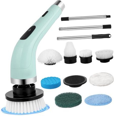 Brosse à récurer électrique multifonction pour sol - Brosse à récurer électrique pour douche, maison, salle de bain
