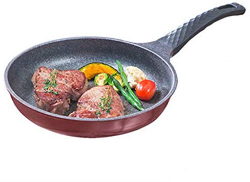 KLLJHB Pfannen, Bratpfanne, Kochgeschirr, Omelettpfannen, Induktionspfanne, Edelstahl, Antihaftbeschichtung, 26 cm, Allzweck für Gas- und Induktionsherde, leicht zu reinigende Töpfe/A