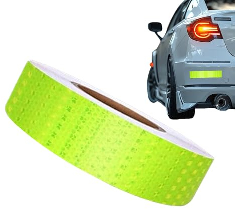 Ruban Réfléchissant Extérieur Imperméable,Adhésif Haute Visibilité - Ruban de Sécurité Fluorescent Imperméable 5 cm x 10 m Marquage Danger pour Véhicule Remorque Extérieur